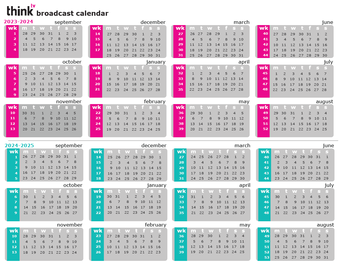broadcast calendar - thinkTV broadcast calendar - thinkTV