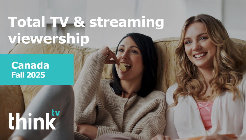 Thinktv newsletter: total tv & streaming viewership: fall 2025 | report - thinkTV